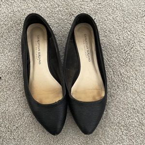 Black flat shoes for work size 6.5